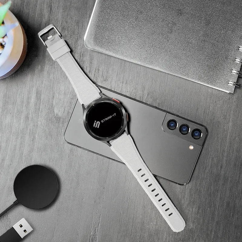 Oppo Watch S Twill Silikonarmband (Weiß)