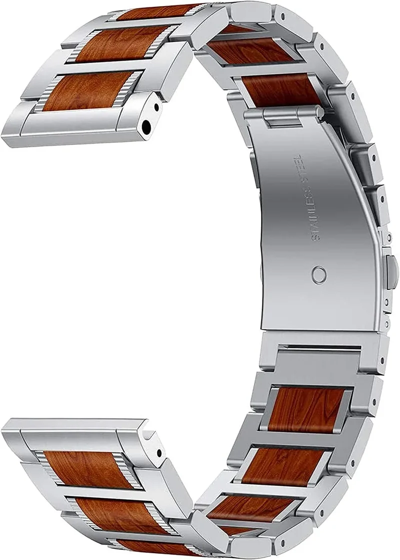 Oppo Watch S Holz-/ Stahlarmband (Silber)