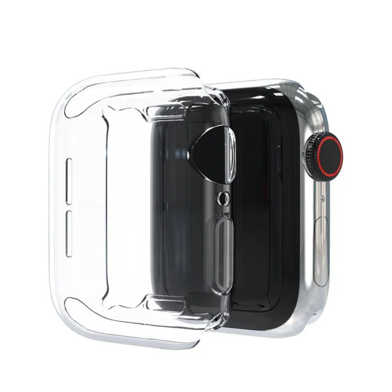 Unglaublich Stylisch Apple Watch Series 7 41mm Hülle mit Displayschutz in Silikon / TPU