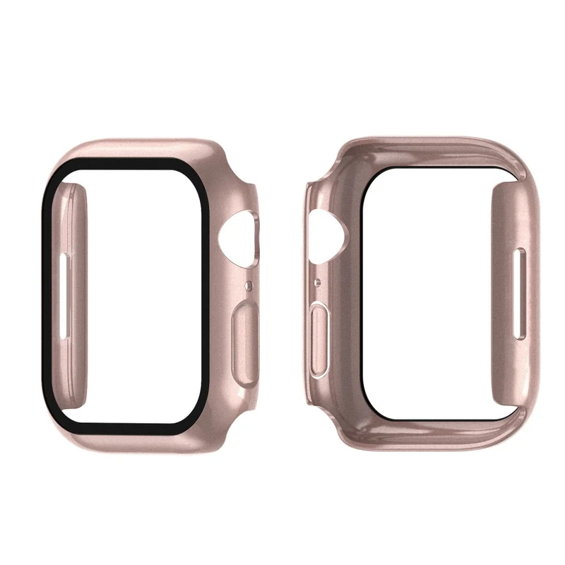 Absolut Modisch Apple Watch Series 7 41mm Hülle mit Displayschutz in Plastik und Gehärtetes Glas