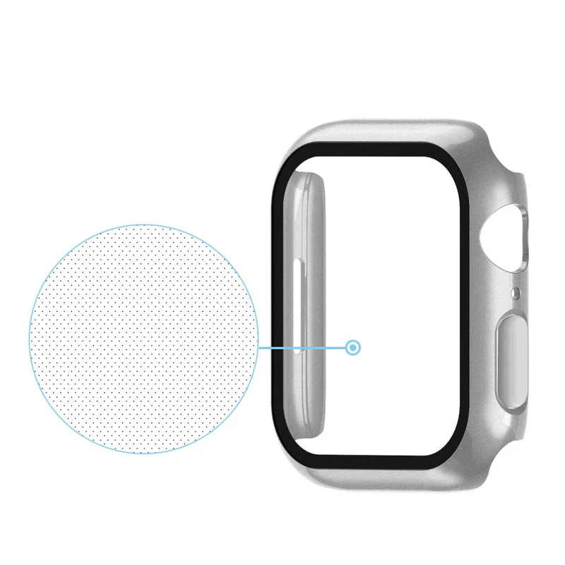 Absolut Modisch Apple Watch Series 7 41mm Hülle mit Displayschutz in Plastik und Gehärtetes Glas