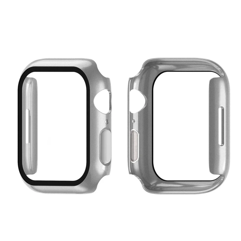 Absolut Modisch Apple Watch Series 7 41mm Hülle mit Displayschutz in Plastik und Gehärtetes Glas