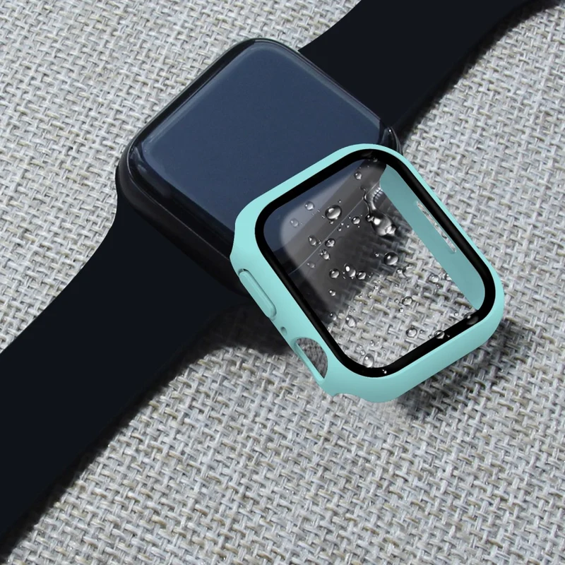 Absolut Modisch Apple Watch Series 7 41mm Hülle mit Displayschutz in Plastik und Gehärtetes Glas