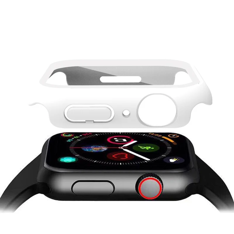 Absolut Modisch Apple Watch Series 7 41mm Hülle mit Displayschutz in Plastik und Gehärtetes Glas