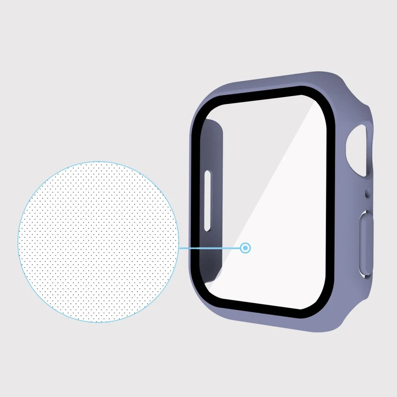 Absolut Modisch Apple Watch Series 7 41mm Hülle mit Displayschutz in Plastik und Gehärtetes Glas