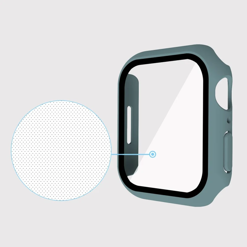 Absolut Modisch Apple Watch Series 7 41mm Hülle mit Displayschutz in Plastik und Gehärtetes Glas