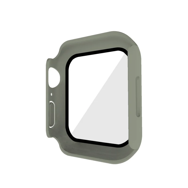 Absolut Modisch Apple Watch Series 7 41mm Hülle mit Displayschutz in Plastik und Gehärtetes Glas