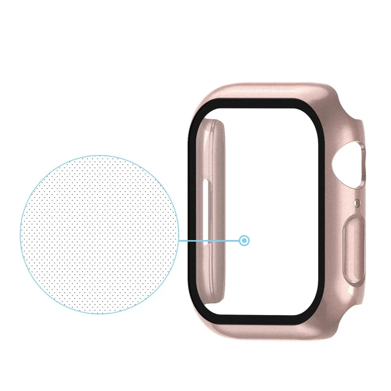 Super Schön Apple Watch Series 7 45mm Hülle mit Displayschutz in Plastik und Gehärtetes Glas