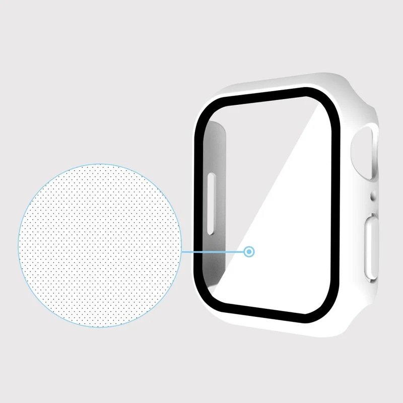 Super Schön Apple Watch Series 7 45mm Hülle mit Displayschutz in Plastik und Gehärtetes Glas