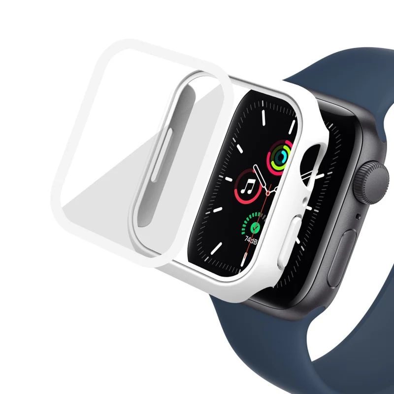 Super Schön Apple Watch Series 7 45mm Hülle mit Displayschutz in Plastik und Gehärtetes Glas