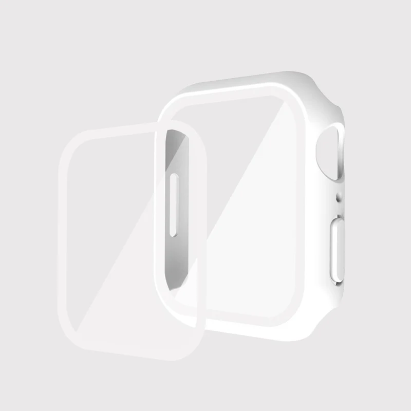 Super Schön Apple Watch Series 7 45mm Hülle mit Displayschutz in Plastik und Gehärtetes Glas