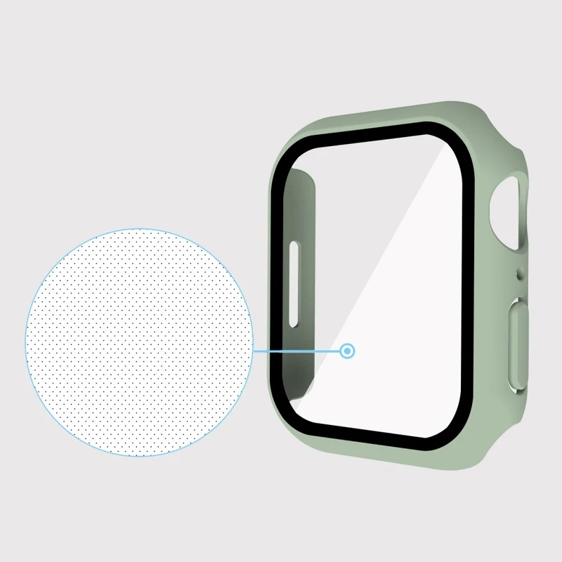 Super Schön Apple Watch Series 7 45mm Hülle mit Displayschutz in Plastik und Gehärtetes Glas