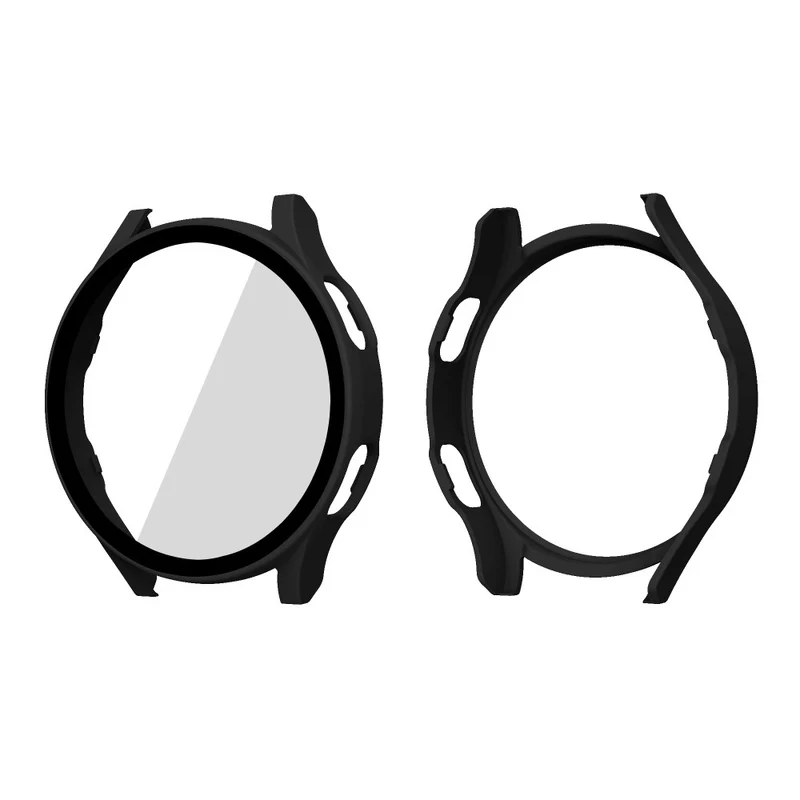 Auffallend Stilvoll Samsung Galaxy Watch 4 (44mm) Hülle mit Displayschutz in Plastik und Gehärtetes Glas