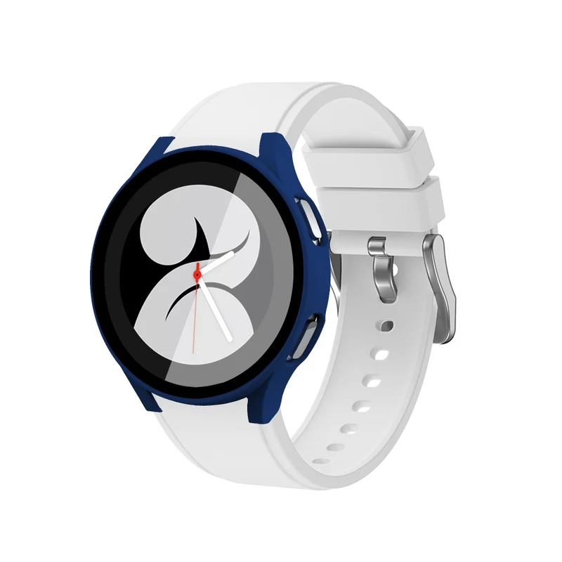 Auffallend Stilvoll Samsung Galaxy Watch 4 (44mm) Hülle mit Displayschutz in Plastik und Gehärtetes Glas