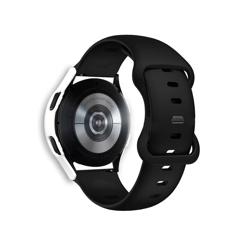 Absolut Gut Samsung Galaxy Watch 4 (40mm) Hülle mit Displayschutz in Plastik und Gehärtetes Glas