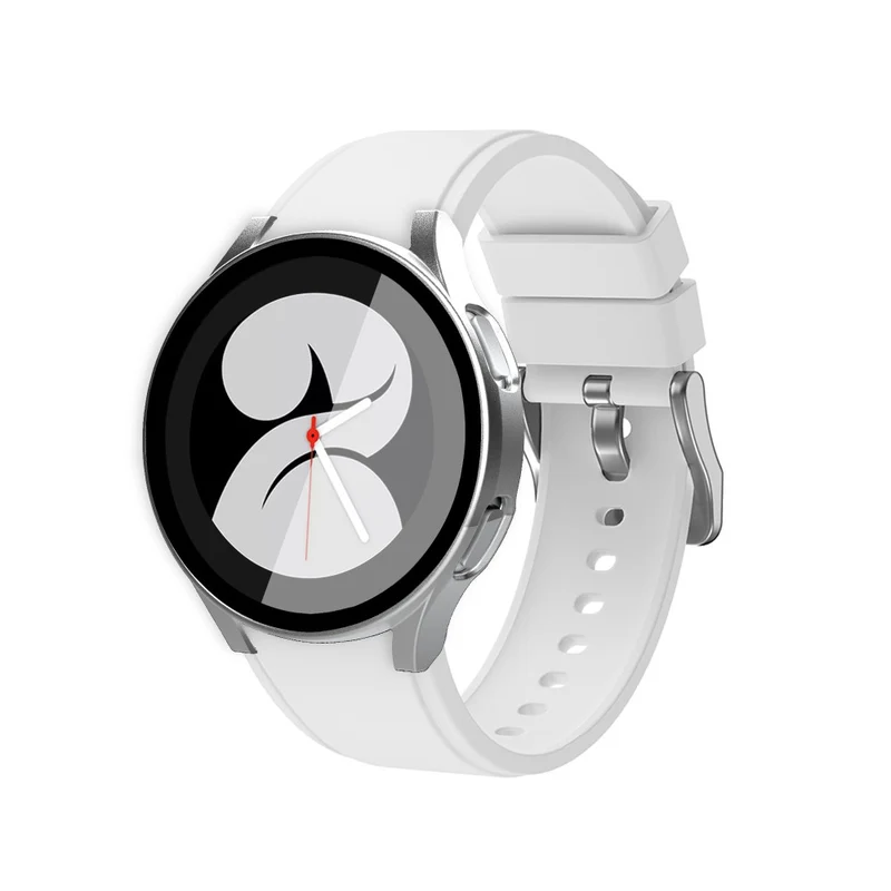 Absolut Gut Samsung Galaxy Watch 4 (40mm) Hülle mit Displayschutz in Plastik und Gehärtetes Glas
