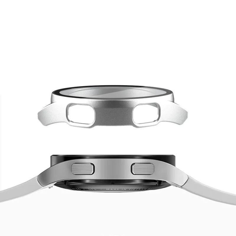 Absolut Gut Samsung Galaxy Watch 4 (40mm) Hülle mit Displayschutz in Plastik und Gehärtetes Glas