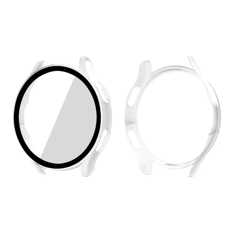 Absolut Gut Samsung Galaxy Watch 4 (40mm) Hülle mit Displayschutz in Plastik und Gehärtetes Glas