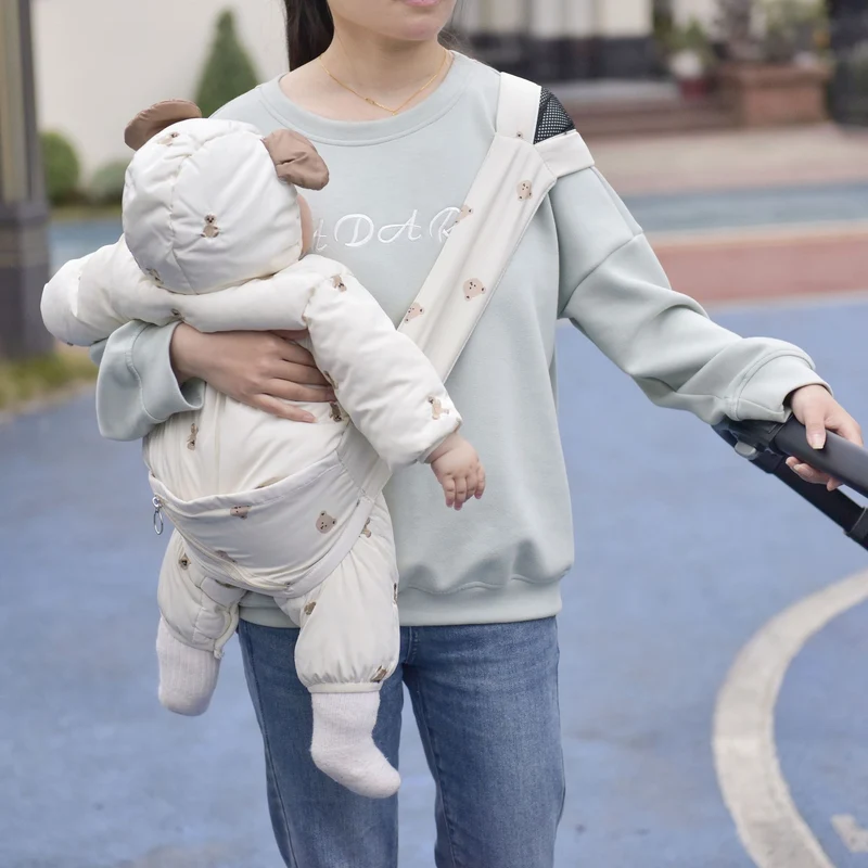 Gepolsterter Baby-Hüfttrage mit Sicherheitsgurt und Reißverschlusstasche