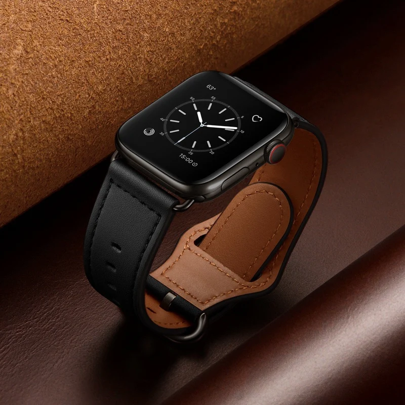 Cool Apple Watch Series 7 45mm Echtes Leder armband