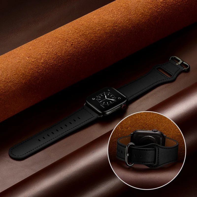 Cool Apple Watch Series 7 45mm Echtes Leder armband