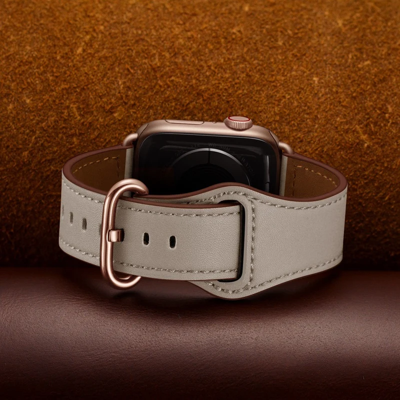 Cool Apple Watch Series 7 45mm Echtes Leder armband