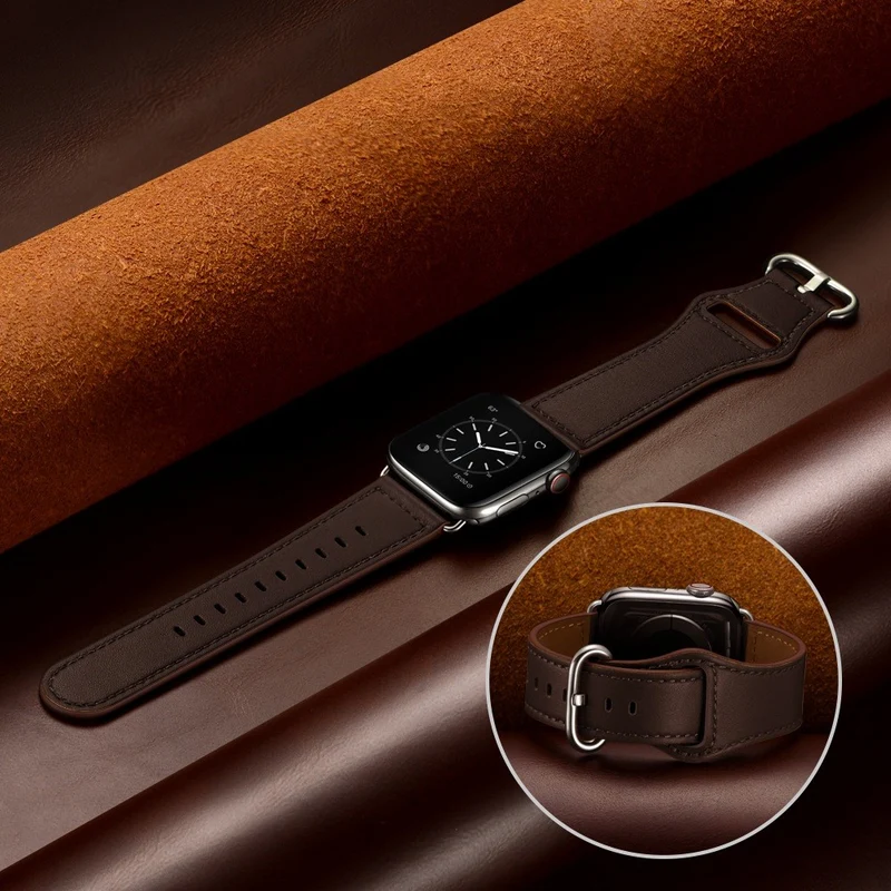 Cool Apple Watch Series 7 45mm Echtes Leder armband