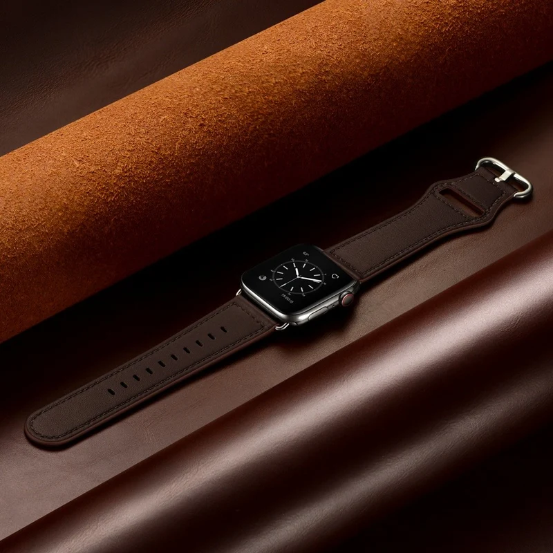 Cool Apple Watch Series 7 45mm Echtes Leder armband