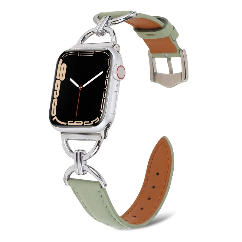 Sehr elegant Apple Watch Series 7 45mm Echtes Leder armband
