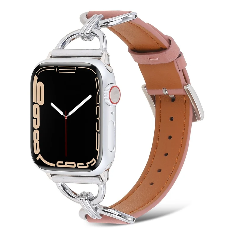Sehr elegant Apple Watch Series 7 45mm Echtes Leder armband