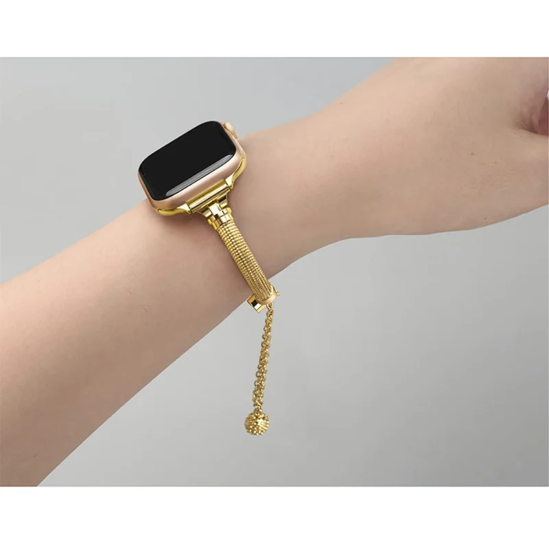 Bequem Apple Watch Series 7 45mm Metall und Strass armband