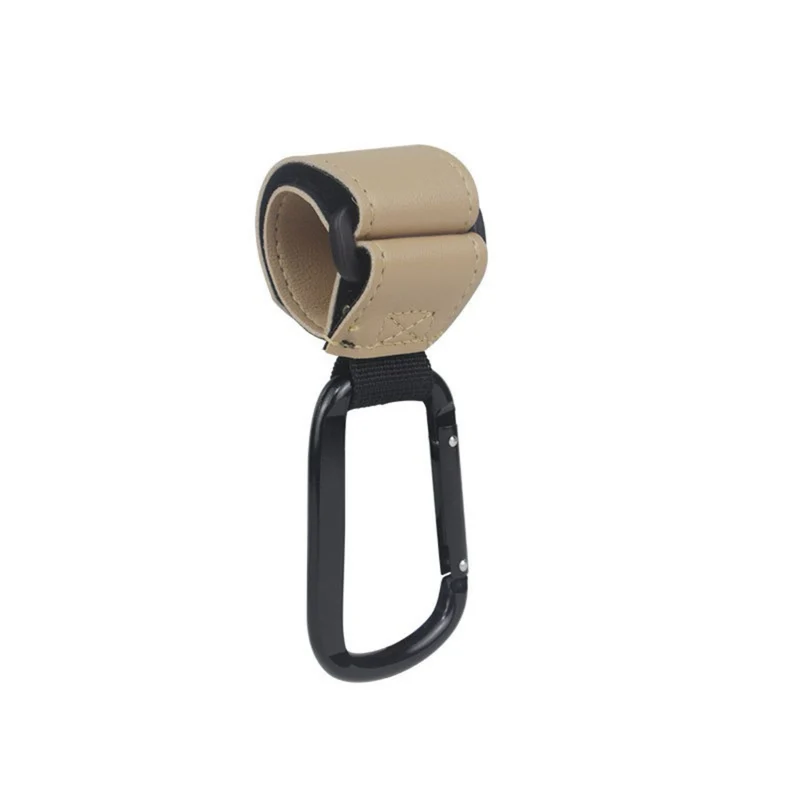 Robuster Leder-Schlaufe Kinderwagen und Tasche Karabinerhaken