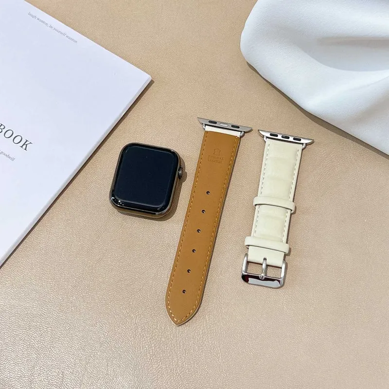 Sehr schön Universell Apple Echtes Leder armband
