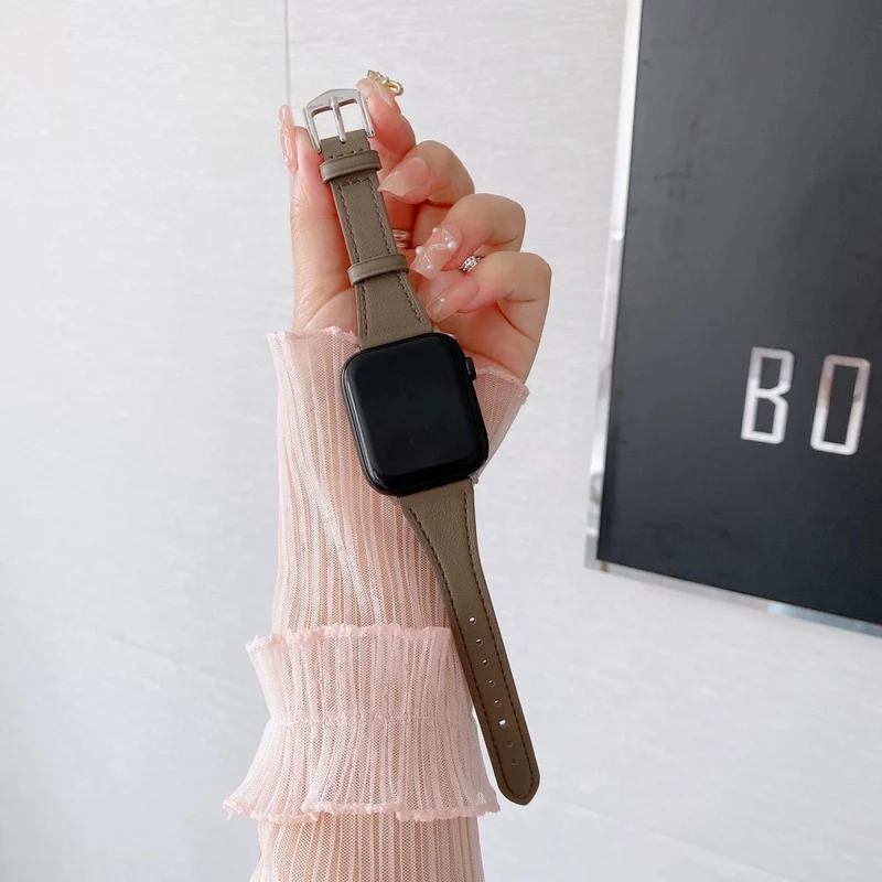 Supersauber Universell Apple Echtes Leder armband