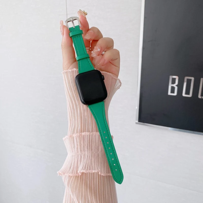 Supersauber Universell Apple Echtes Leder armband