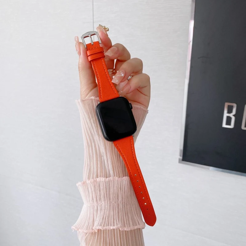 Supersauber Universell Apple Echtes Leder armband