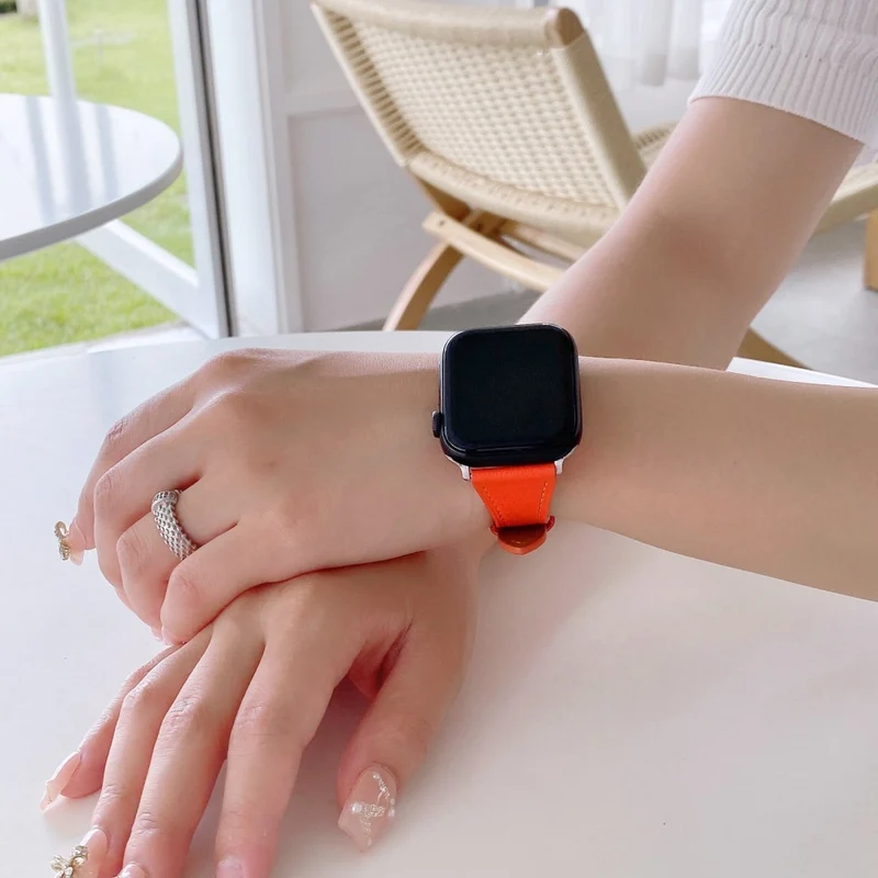 Supersauber Universell Apple Echtes Leder armband