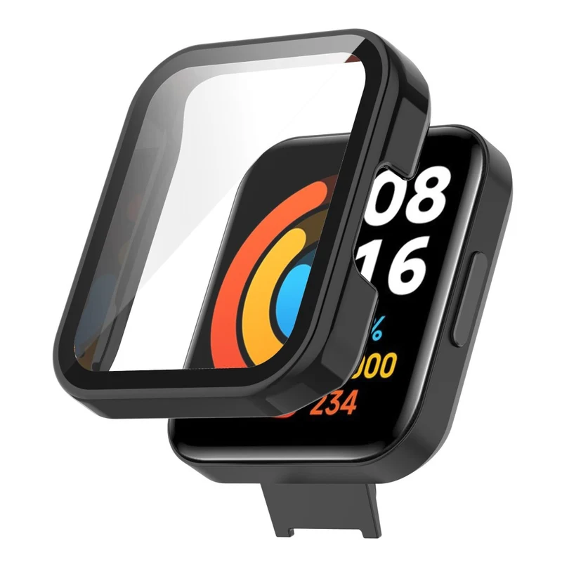 Absolut Gut Xiaomi Redmi Watch 2 Lite Hülle mit Displayschutz in Plastik und Gehärtetes Glas