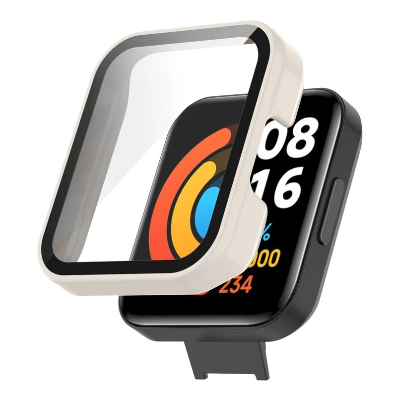 Absolut Gut Xiaomi Redmi Watch 2 Lite Hülle mit Displayschutz in Plastik und Gehärtetes Glas