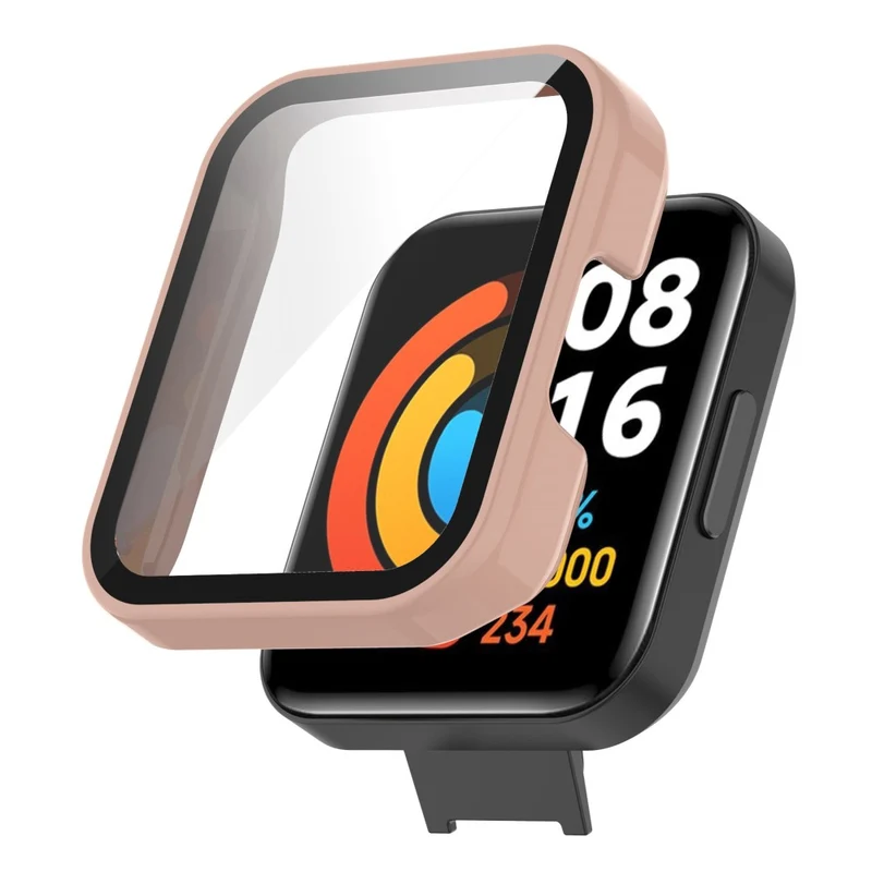 Absolut Gut Xiaomi Redmi Watch 2 Lite Hülle mit Displayschutz in Plastik und Gehärtetes Glas