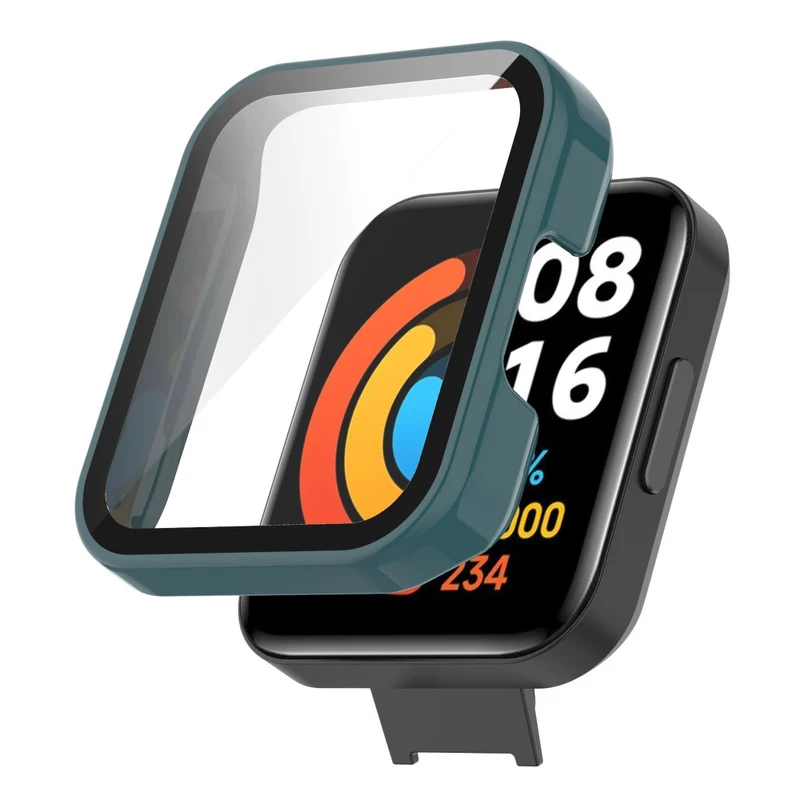 Absolut Gut Xiaomi Redmi Watch 2 Lite Hülle mit Displayschutz in Plastik und Gehärtetes Glas