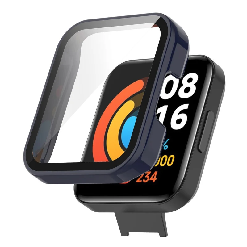 Absolut Gut Xiaomi Redmi Watch 2 Lite Hülle mit Displayschutz in Plastik und Gehärtetes Glas