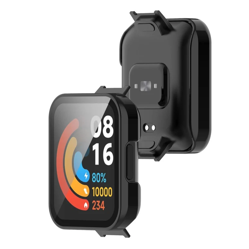 Absolut Gut Xiaomi Redmi Watch 2 Lite Hülle mit Displayschutz in Plastik und Gehärtetes Glas