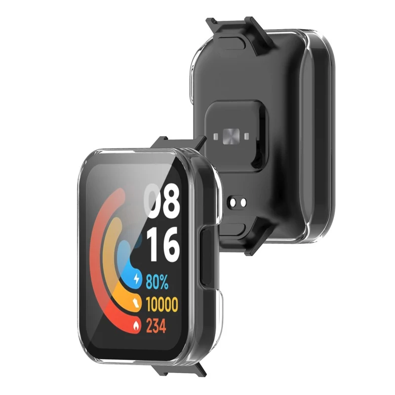 Absolut Gut Xiaomi Redmi Watch 2 Lite Hülle mit Displayschutz in Plastik und Gehärtetes Glas