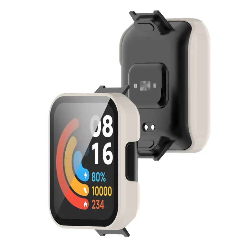 Absolut Gut Xiaomi Redmi Watch 2 Lite Hülle mit Displayschutz in Plastik und Gehärtetes Glas