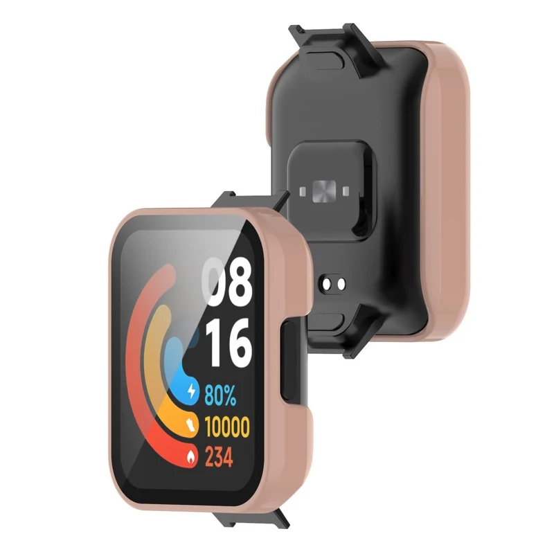 Absolut Gut Xiaomi Redmi Watch 2 Lite Hülle mit Displayschutz in Plastik und Gehärtetes Glas