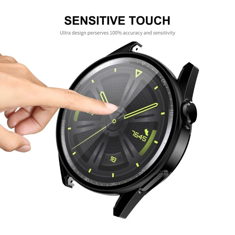 Mega Schön Huawei Watch GT 3 (46mm) Hülle mit Displayschutz in Plastik und Gehärtetes Glas