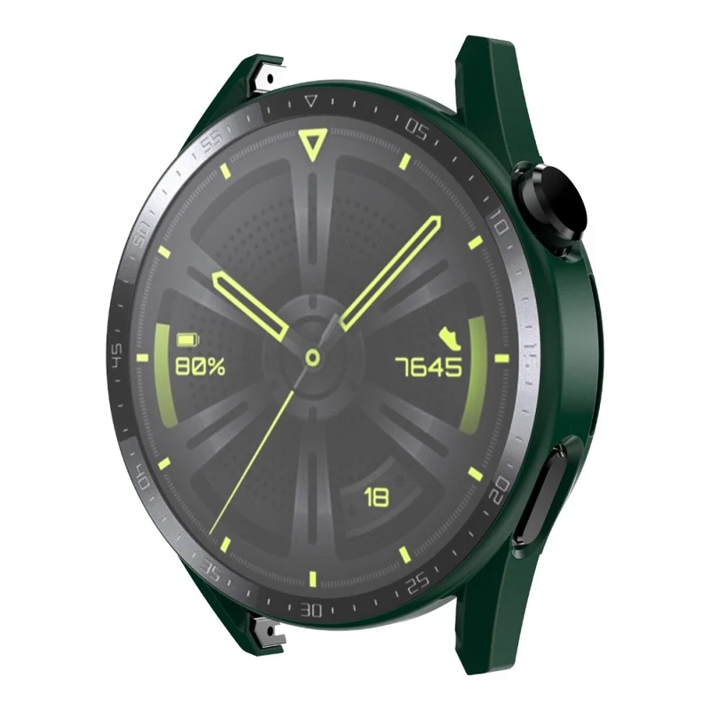 Stilvoll Huawei Watch GT 3 (46mm) Hülle mit Displayschutz in Plastik und Gehärtetes Glas