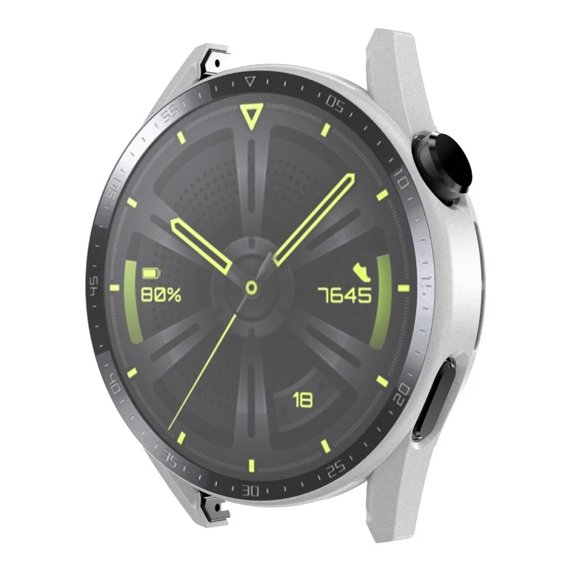 Stilvoll Huawei Watch GT 3 (46mm) Hülle mit Displayschutz in Plastik und Gehärtetes Glas
