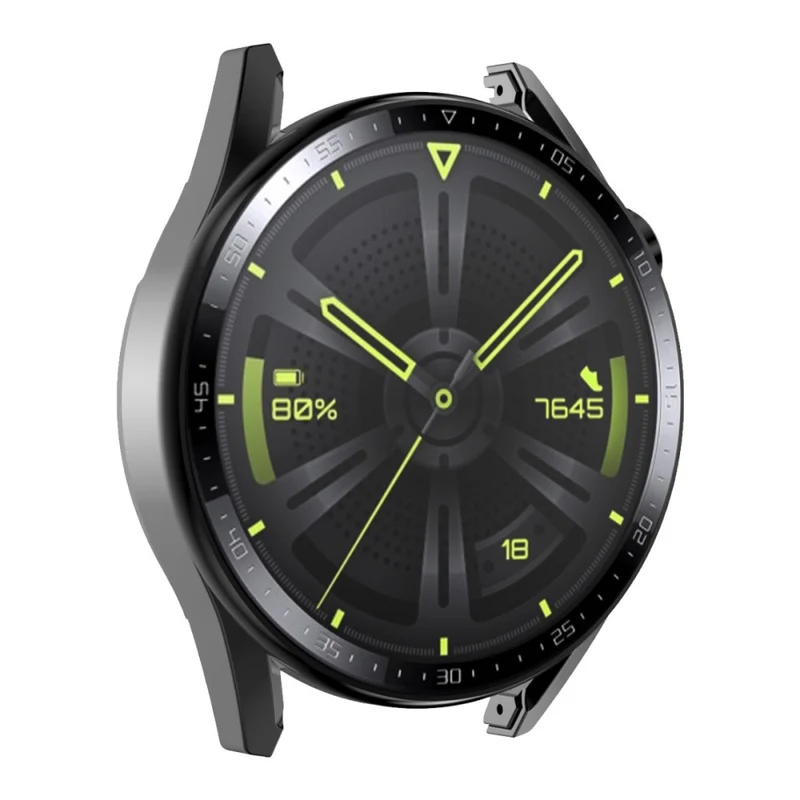Auffallend Nett Huawei Watch GT 3 (46mm) Hülle mit Displayschutz in Plastik und Gehärtetes Glas